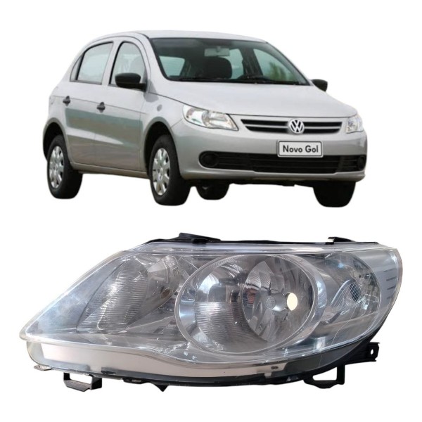 Farol Esquerdo Vw Gol 1.0 2008 2009 A 2013