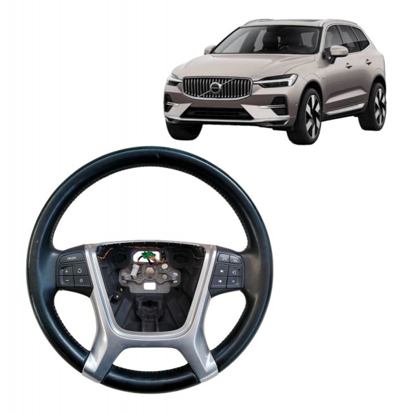 Volante Direção Volvo Xc60 2008 2009 2010 2013 Com Comandos