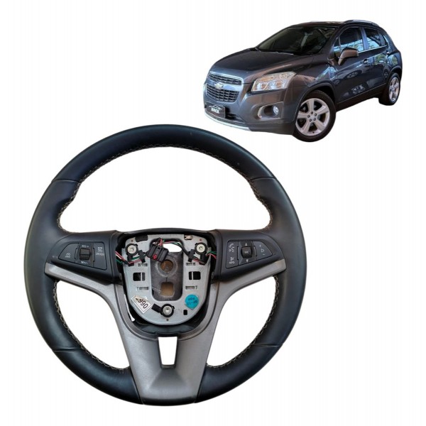 Volante Direção Gm Tracker 2012 2013 2014 2016 Com Comandos