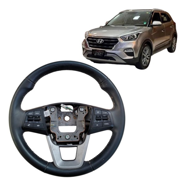 Volante Direção Hyundai Creta 2017 2018 2019 Com Comandos