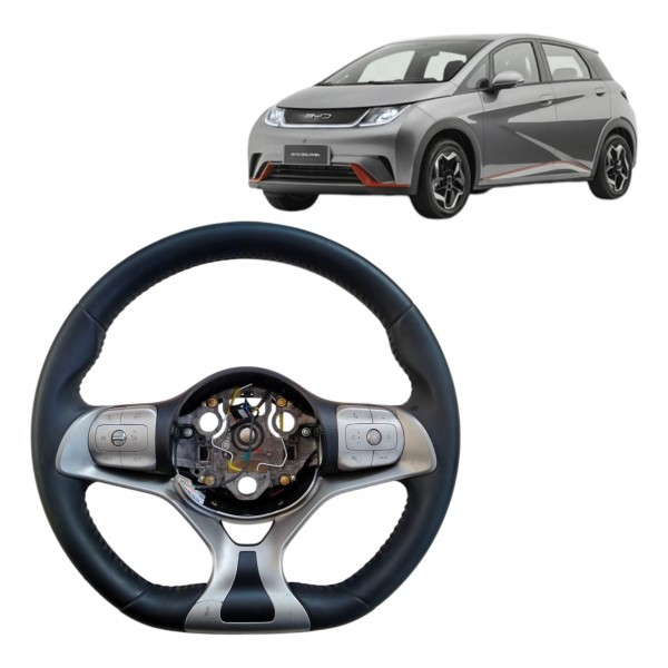 Volante Direção Byd Dolphin Gs 180ev 2023 2024 Com Comandos