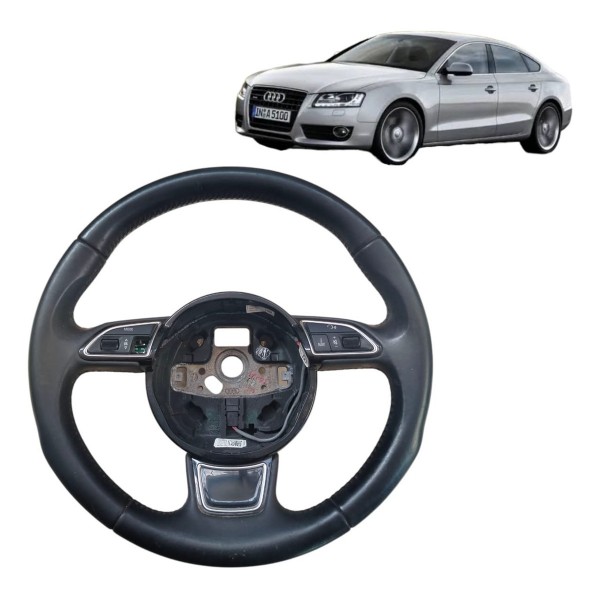 Volante Direção Audi A5 A4 2012 A 2015 Com Comando Detalhe