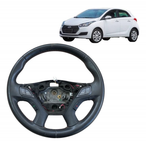 Volante Direção Hyundai Hb20 1.6 2017 2018 2019 Com Comando