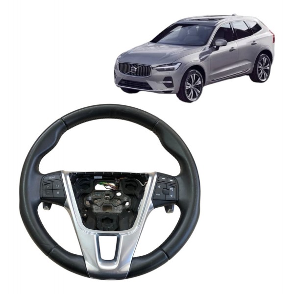 Volante Direção Volvo Xc60 2014 2015 2016 Com Comando