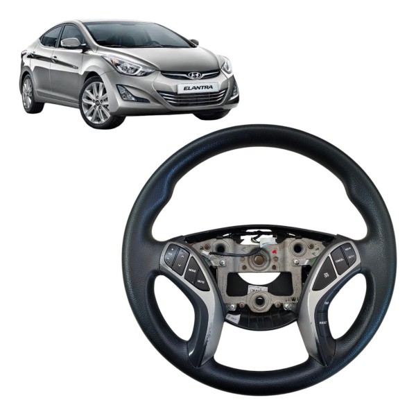 Volante Direção Elantra 2012 2013 A 2017 Com Comando