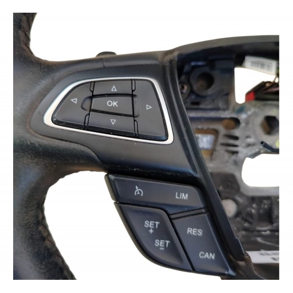 Volante Direção Ford Focus 2015 2016 2017 Com Comandos