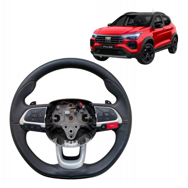 Volante Direção Fiat Pulse 2021 2022 A 2024 Com Comando