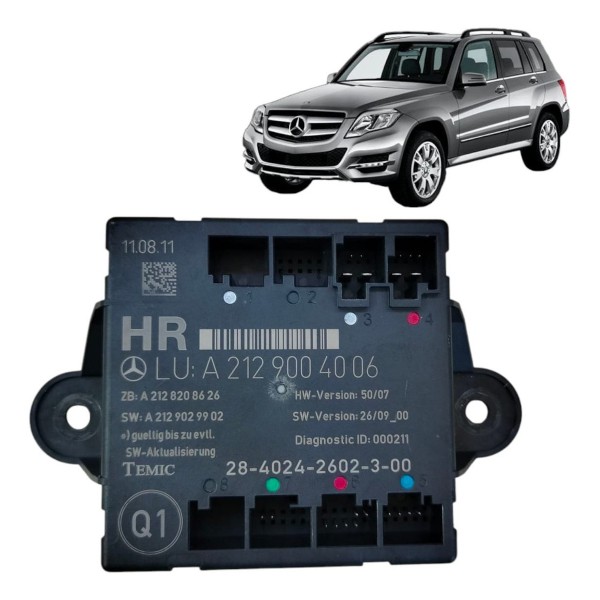 Modulo Vidro Traseiro Direito Mercedes Glk300 2009 2010 2012