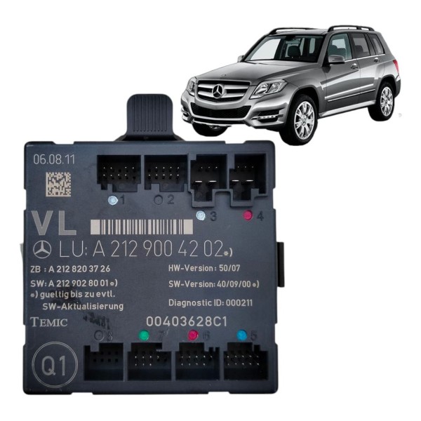 Módulo Vidro Dianteiro Esquerdo Mercedes Glk300 2009 2012