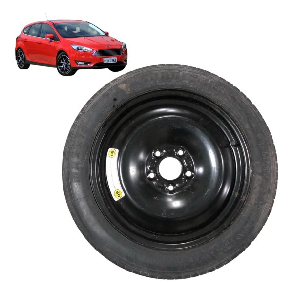 Roda Pneu Estepe Ford Focus Aro 16 2014 2015 2016    125/80