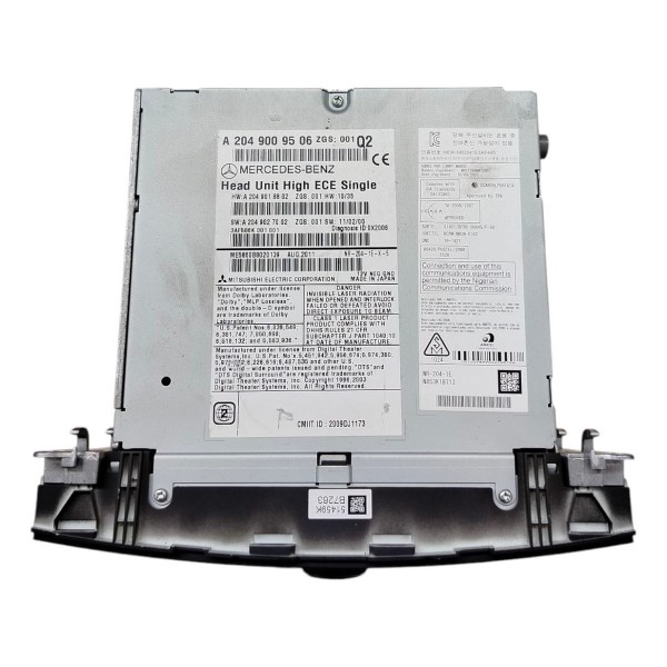 Radio Aparelho Som Cd Player Mercedes Glk 300 2009 2010 2012