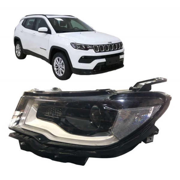 Farol Esquerdo Jeep Compass 2018 2020 2021 C/ Xenon E Led