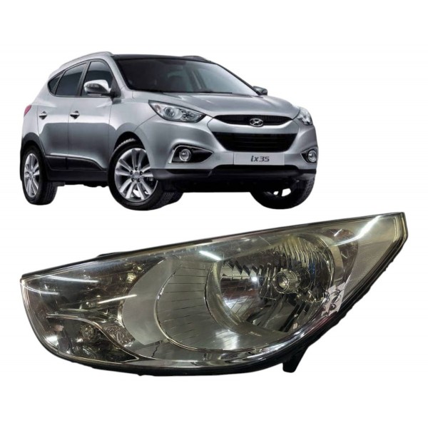 Farol Esquerdo Ix35 2015 2016 2018 2020 Com Led Detalhe