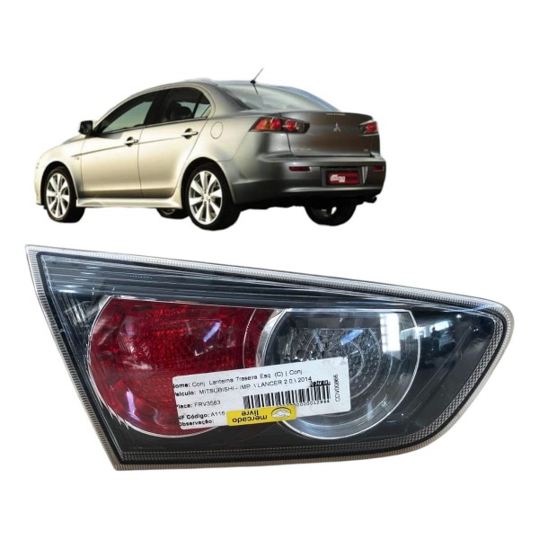 Lanterna Esquerda Tampa Traseira Lancer 2013 2014 2015 2017