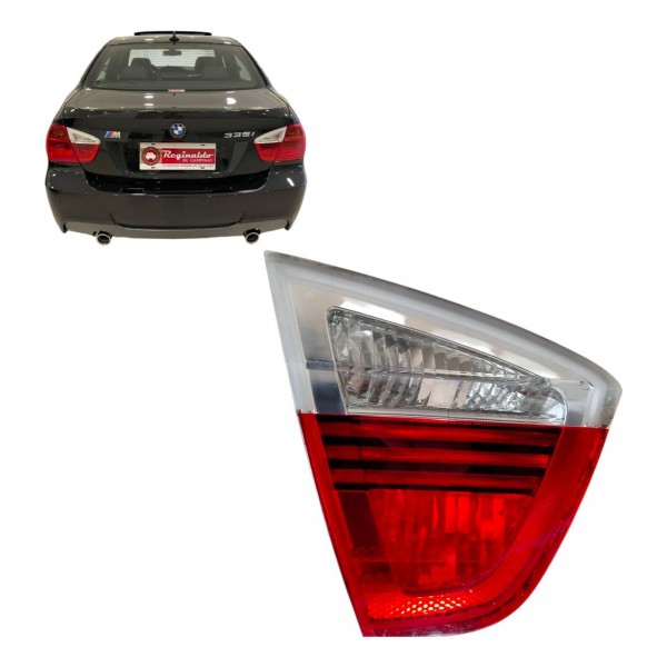 Lanterna Esquerda Tampa Traseira Bmw 335i 2007 2012 Detalhes Esquerdo/motorista Vermelho