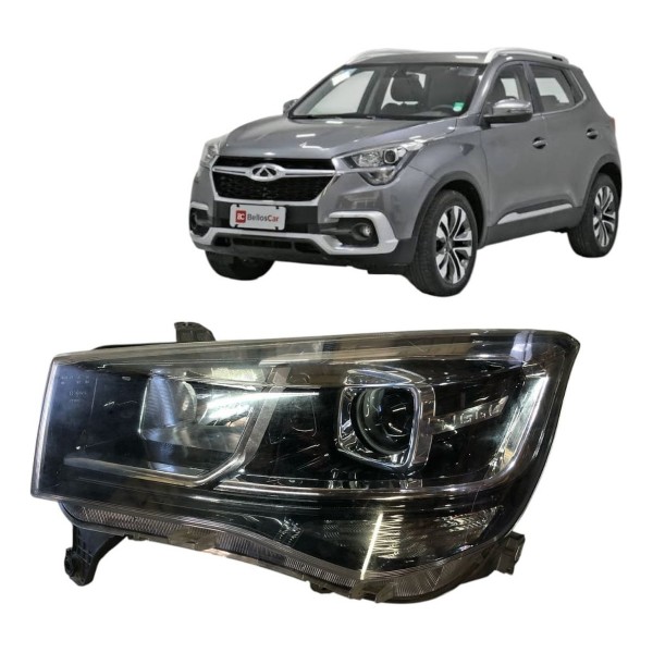 Farol Esquerdo Chery Tiggo 2 2018 2019 2020 2021 Com Led