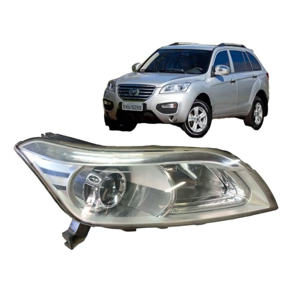 Farol Direito Lifan X60 2013 2014 2016 2019 Com Led