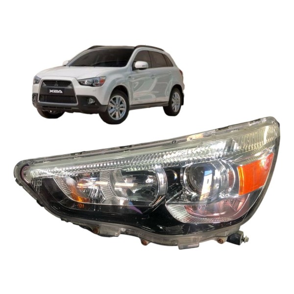 Farol Esquerdo Mitsubishi Asx Xenon 2011 2014 2016 Detalhe