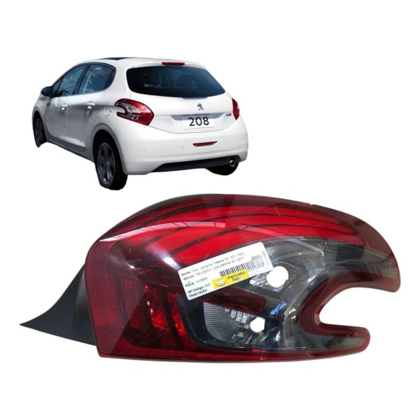 Lanterna Traseira Direita Peugeot 208 Griffe 2013 2015 2016