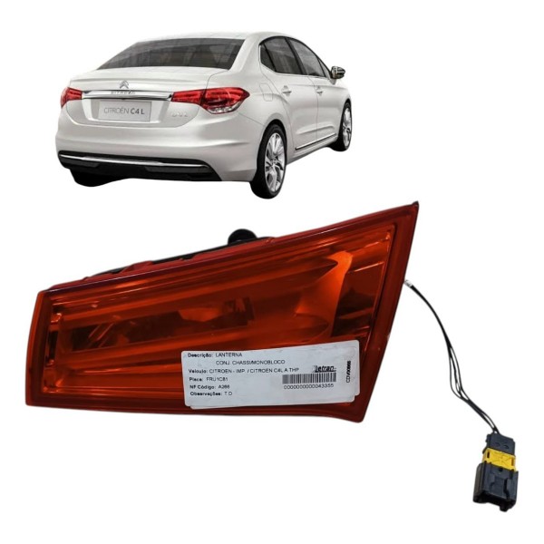 Lanterna Direita Tampa Traseira Citroen C4 Lounge 2012 2013