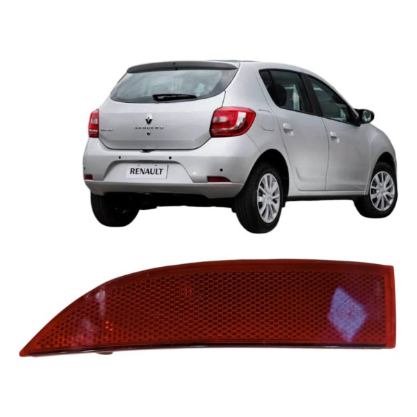 Refletor Traseiro Esquerdo Logan Sandero 2015 A 2020 Detalhe