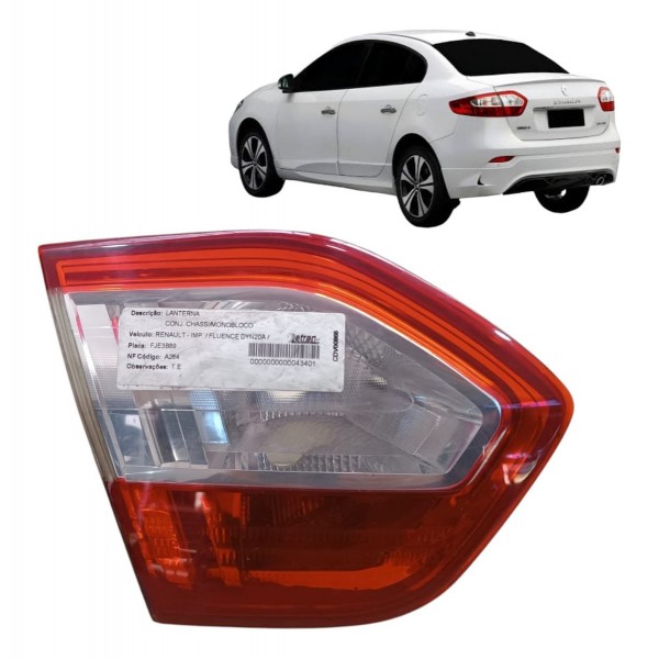 Lanterna Esquerda Tampa Traseira Fluence 2011 2012 2013 2014