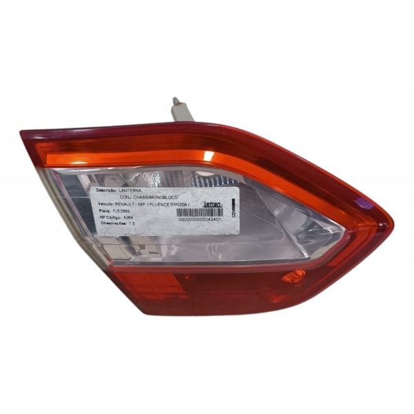 Lanterna Esquerda Tampa Traseira Fluence 2011 2012 2013 2014