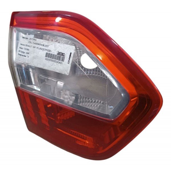 Lanterna Esquerda Tampa Traseira Fluence 2011 2012 2013 2014