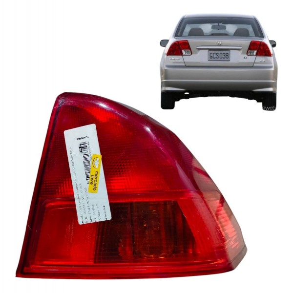 Lanterna Traseira Direita Honda Civic 2001 2002 2003 Detalhe