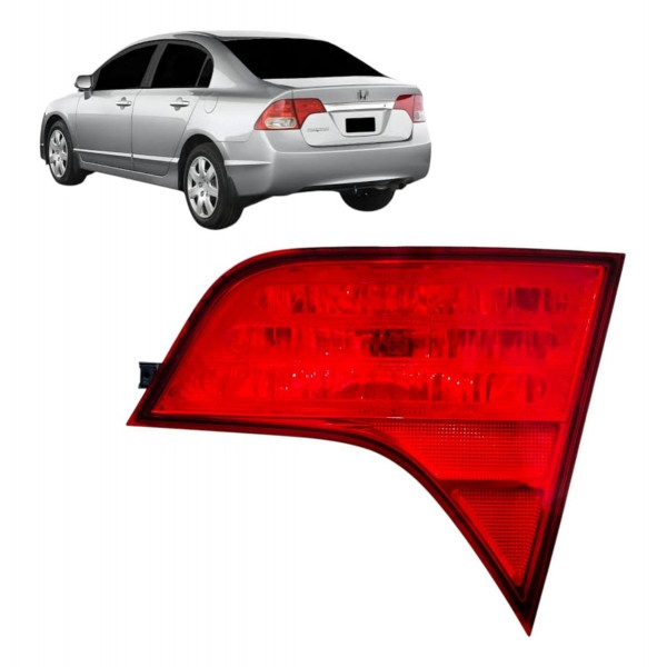 Lanterna Direita Tampa Honda Civic 2007 2008 A 2011 Detalhe