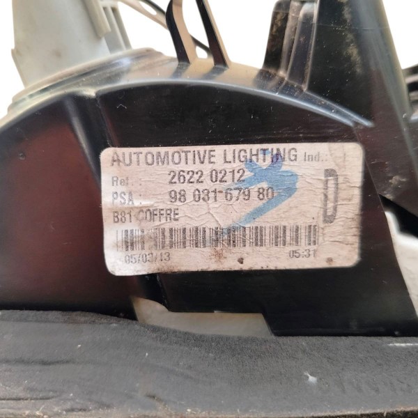 Lanterna Direita Tampa Traseira Citroen Ds5 2013 2014 2015