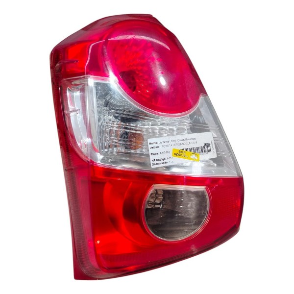 Lanterna Traseira Esquerda Toyota Etios Hatch 2013 2014 2020