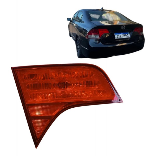 Lanterna Esquerda Tampa Honda Civic 2007 2008 A 2011 Detalhe