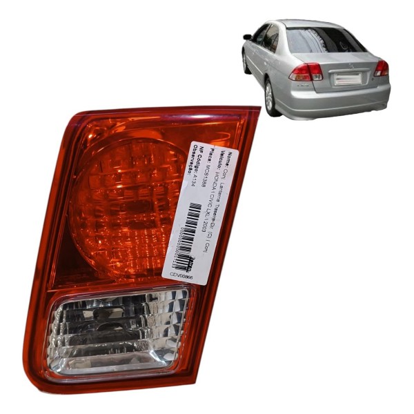 Lanterna Direita Tampa Traseira Honda Civic 2003 3004 A 2006