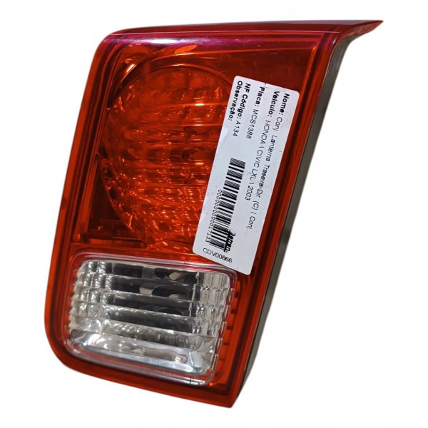 Lanterna Direita Tampa Traseira Honda Civic 2003 3004 A 2006
