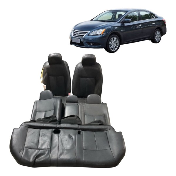 Jogo Banco Couro Nissan Sentra 2014 2015 2016 2017 A 2019