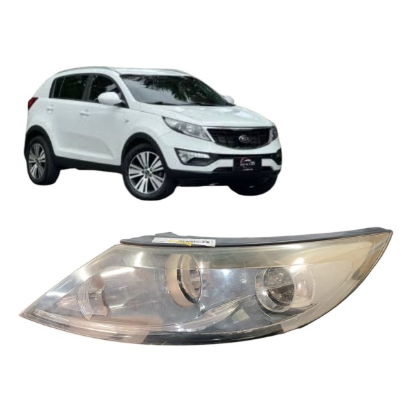 Farol Esquerdo Kia Sportage 2011 2012 2013 A 2016 Detalhe
