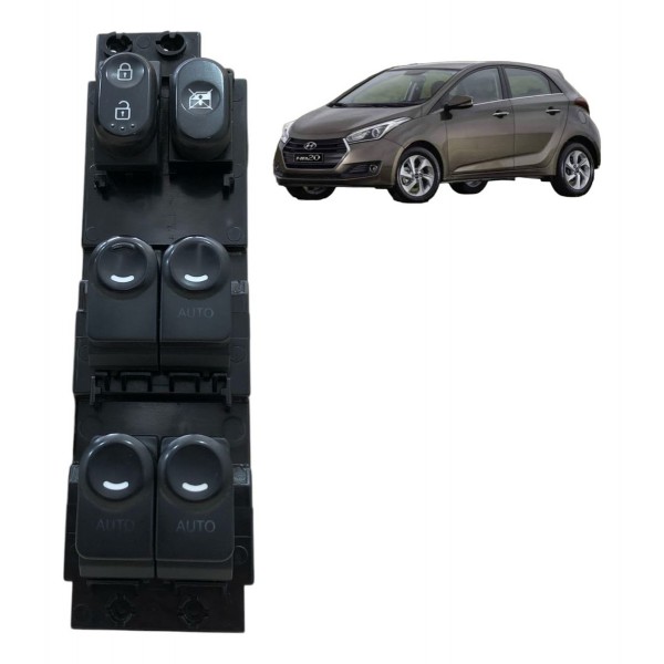 Botão Vidro Dianteiro Esquerdo Hyundai Hb20 2014 2015 A 2019
