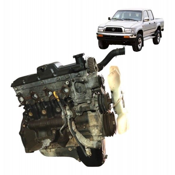 Motor Parcial Toyota Hilux sw4 3.0 8v 2000 2001 2002