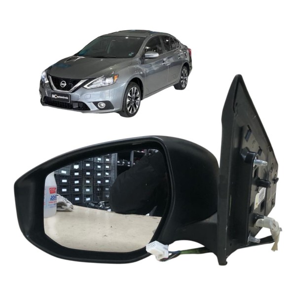 Retrovisor Elétrico Esquerdo Nissan Sentra 2013 014 Sem Capa