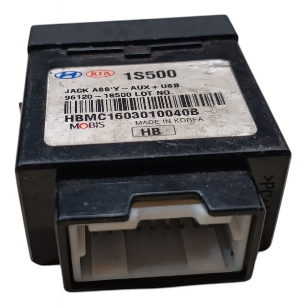 Entrada Auxiliar Painel Usb 12v Hyundai Hb20 2012 2013 A2019 Preto
