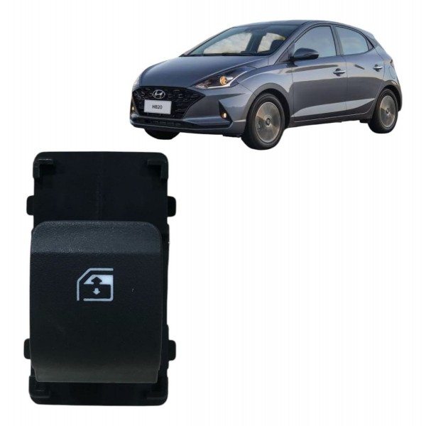 Botao Vidro Eletrico Traseiro Hyundai Hb20 2021 299202803