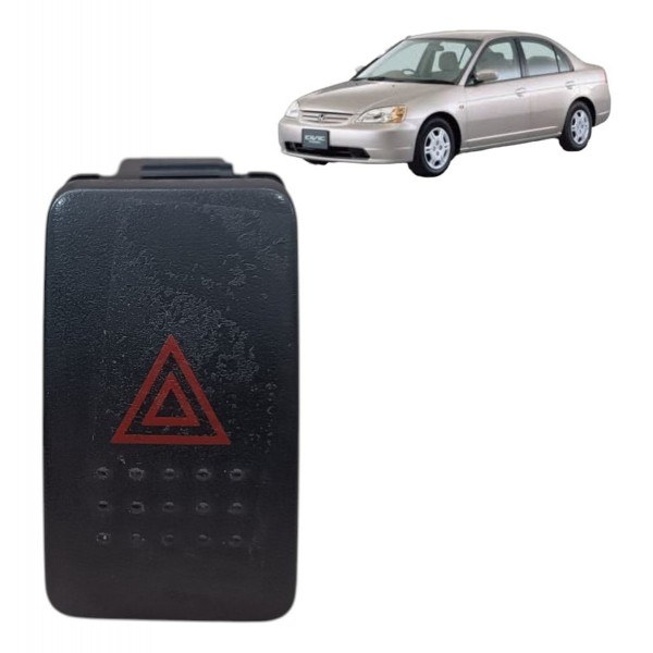 Botão Interruptor Pisca Alerta Honda Civic 2001 2002 A 2005