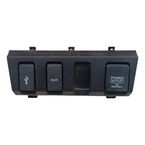 Moldura Painel Usb Acendedor 12v Honda Hr-v 2016 2017 À 2021 Preto