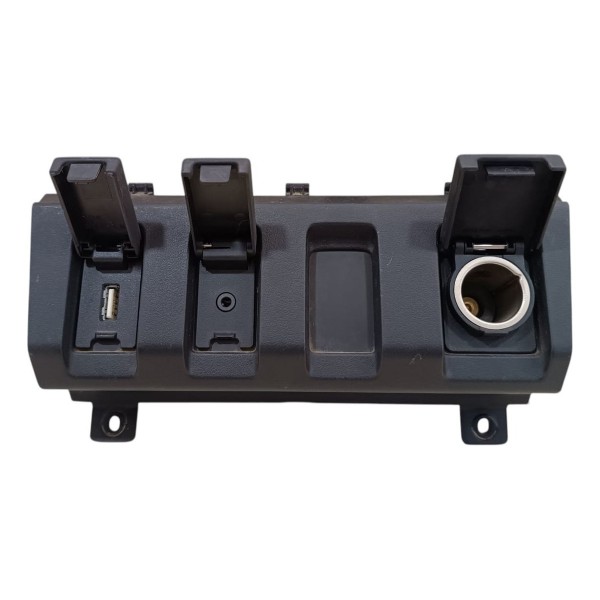Moldura Painel Usb Acendedor 12v Honda Hr-v 2016 2017 À 2021 Preto