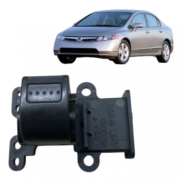 Botão Vidro Traseiro Direito Honda Civic 2001 2002 2007
