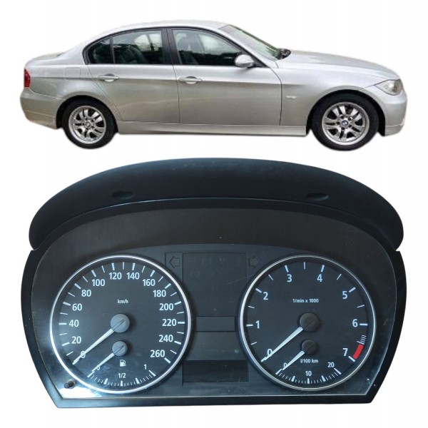 Painel Instrumento Velocímetro Bmw 320i 2006 2007 2008 2009 Preto