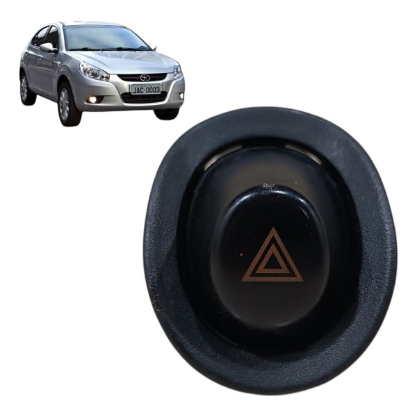 Botão Interruptor Pisca Alerta Jac J3 2010 2011 2012 2013 Preto
