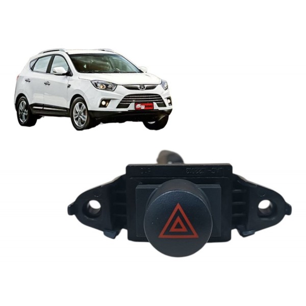 Botão Comando Pisca Alerta Jac J6 2013 2014 2015 2016 Preto