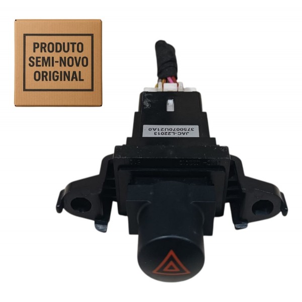 Botão Comando Pisca Alerta Jac J6 2013 2014 2015 2016 Preto